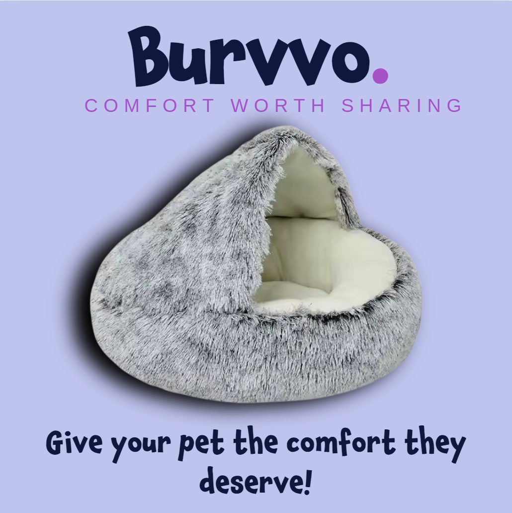 Cute Comfy Cat Bed - Burvvo Pet Bed